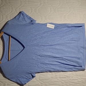 Periwinkle Blue Cozy Slub Tee Banana Republic size M